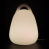 Lampe extérieur avec poignée - Blanc - H 25 x D 18 cm