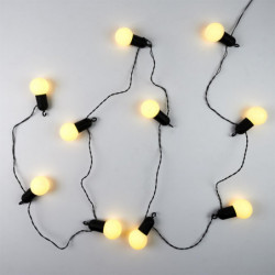 Guirlande lumineuse d'extérieure 10 ampoules - Blanc - L 270 cm