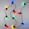 Guirlande lumineuse d'extérieure 10 ampoules - Multicolore - L 270 cm