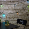 Guirlande lumineuse d'extérieure 10 ampoules - Multicolore - L 450 cm