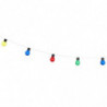 Guirlande avec 10 boules lumineuses - Multicolore - L 180 cm