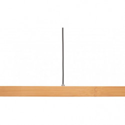 Suspension luminaire en bambou et métal - D 50 cm