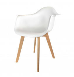 Fauteuil scandinave - Blanc