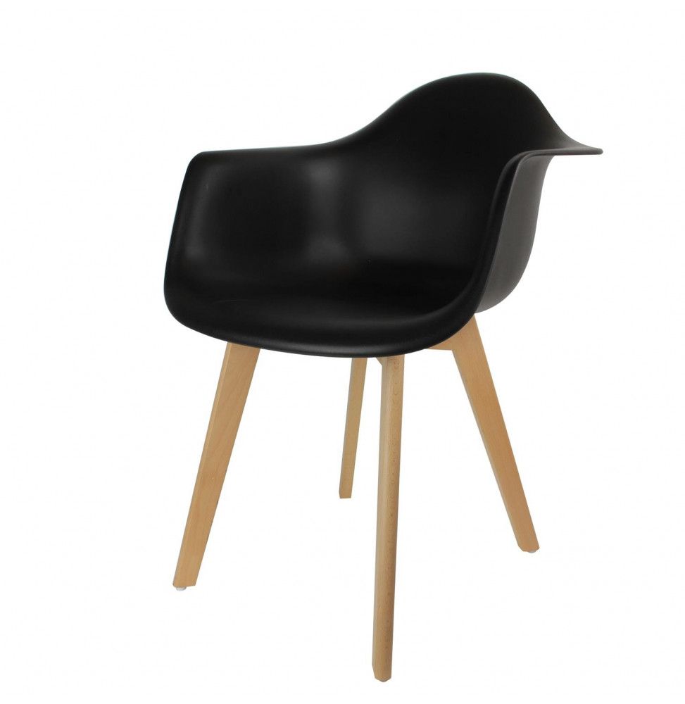 Fauteuil scandinave - Noir