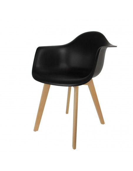 Fauteuil scandinave - Noir