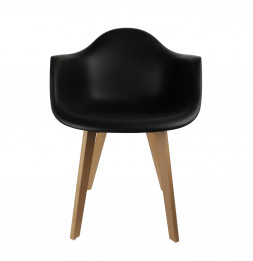 Fauteuil scandinave - Noir