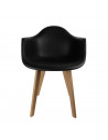 Fauteuil scandinave - Noir