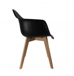 Fauteuil scandinave - Noir