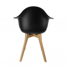 Fauteuil scandinave - Noir