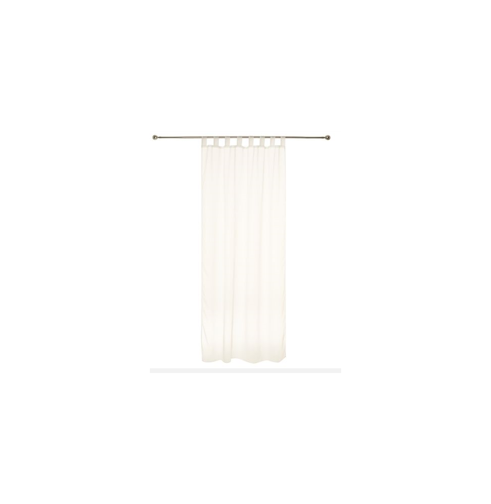 Lot de 2 voilages à pattes - Blanc - 140 x 240 cm