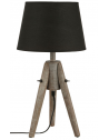 Lampe bois abats-jour - Cone Miry - H 46 cm
