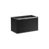 Ensemble meuble double vasques à poser + cabinets miroirs + 2 éléments - 180 cm - Rosario Black