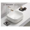 Ensemble de salle de bain avec meuble vasque à poser + 2 éléments - 60 cm - Precious Wotan