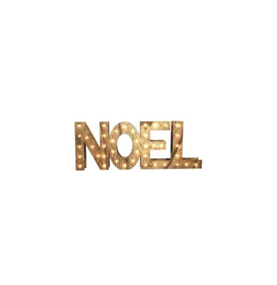 Lettres en bois Noël - LED - Décoration de Noël