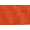 Collier pour chien réglable en viscose de bambou - Orange - Taille L (de 50 à 70 cm)