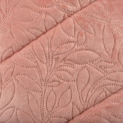 Panier rond en velour pour animaux "Boho" - Rose - D 38 x H 16 cm