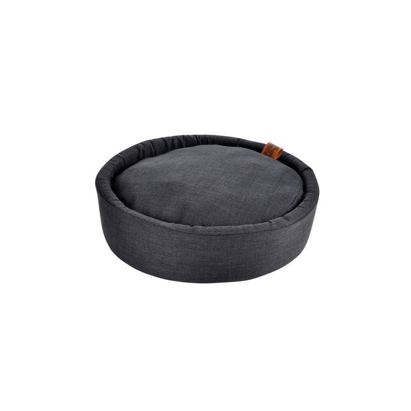 Panier rond pour animaux "Cosy Golden" - Gris anthracite - D 60 x H 15 cm