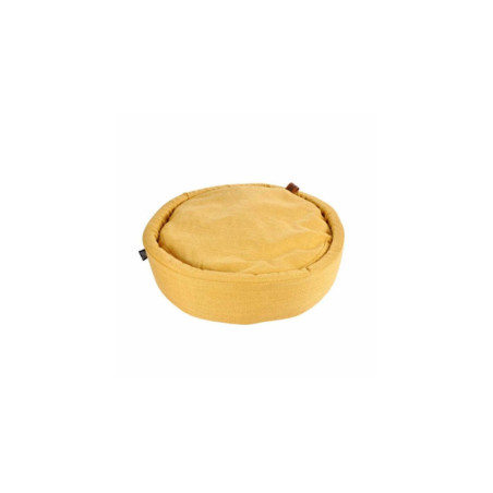 Panier rond pour animaux "Cosy Golden" - Jaune - D 60 x H 15 cm