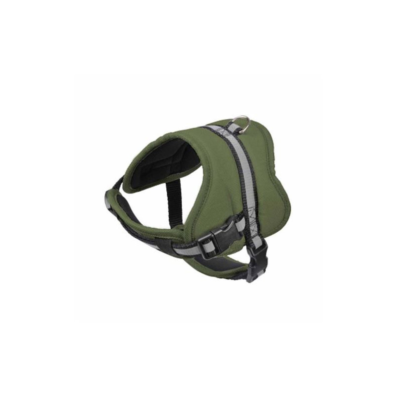 Harnais réglable matelassé pour chien "Essentiel" - Vert - Taille M (de 51 à 67 cm)