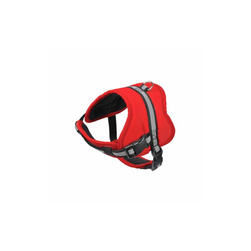 Harnais réglable matelassé pour chien "Essentiel" - Rouge - Taille S (de 33 à 45 cm)