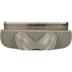 Brosse de toilettage spéciale sous poils pour animaux "Soin Expert" - Gris/Noir - L 16 x l 9,5 cm