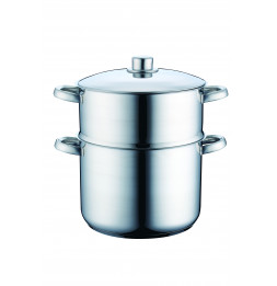 Couscouss
ier en inox avec panier vapeur - 12 L