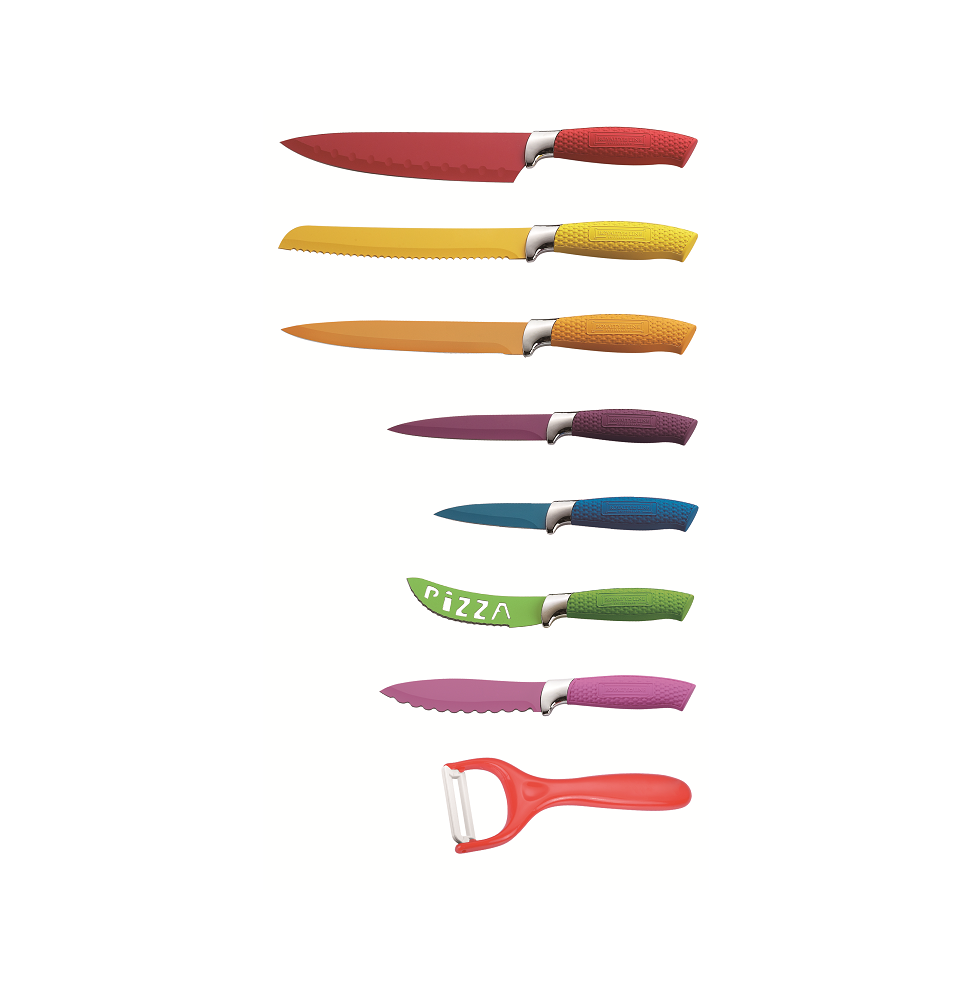 Set de 7 couteaux avec un éplucheur - Céramique - Accessoire de cuisine