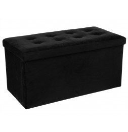 Pouf rectangle - Noir -...