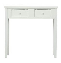 Console - 2 tiroirs - Blanc - Charme