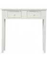 Console - 2 tiroirs - Blanc - Charme