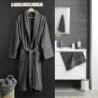Peignoir absorbant en coton - Gris anthracite - Taille unique