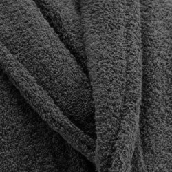 Peignoir absorbant en coton - Gris anthracite - Taille unique