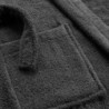 Peignoir absorbant en coton - Gris anthracite - Taille unique