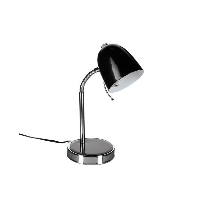 Lampe de bureau à poser en métal "Izan" - Noir - H 35,5 x L 15 x P 14 cm