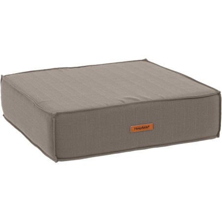 Coussin de sol carré pour extérieur "Korai" - Taupe - L 45 x l 45 x H 12 cm