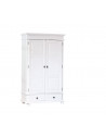 Armoire - 2 portes 2 tiroirs - Blanc