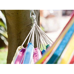 Kit de fixation à corde pour hamac - Beige - L 300 cm