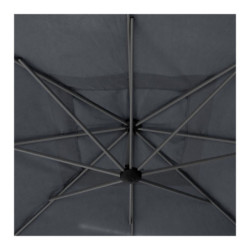 Parasol décentré "Manoa" - Gris ardoise - L 2,5 x P 2,5 m