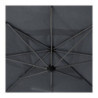 Parasol décentré "Manoa" - Gris ardoise - L 2,5 x P 2,5 m