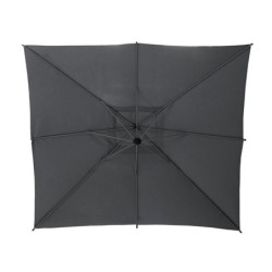 Parasol décentré "Manoa" - Gris ardoise - L 2,5 x P 2,5 m