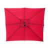 Parasol décentré "Manoa" - Rouge grenade - L 2,5 x P 2,5 m