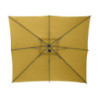 Parasol décentré "Manoa" - Jaune moutarde - L 2,5 x P 2,5 m