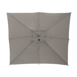 Parasol décentré "Manoa" - Taupe - L 2,5 x P 2,5 m