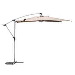 Parasol décentré "Manoa" - Beige blé - 3 m