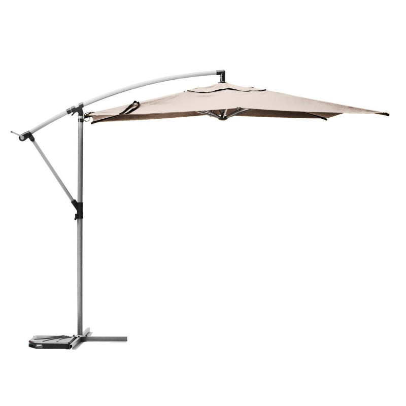 Parasol décentré "Manoa" - Beige blé - 3 m