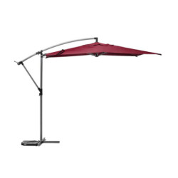 Parasol décentré "Manoa" - Rouge bordeaux - 3 m