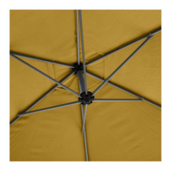 Parasol décentré "Manoa" - Jaune moutarde - 3 m