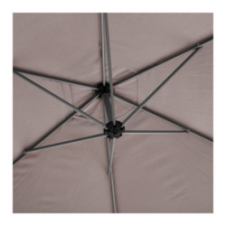 Parasol décentré "Manoa" - Taupe - 3 m