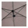 Parasol décentré "Manoa" - Taupe - 3 m