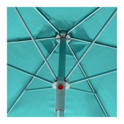 Parasol droit "Anzio" - Bleu émeraude - 2,3 m